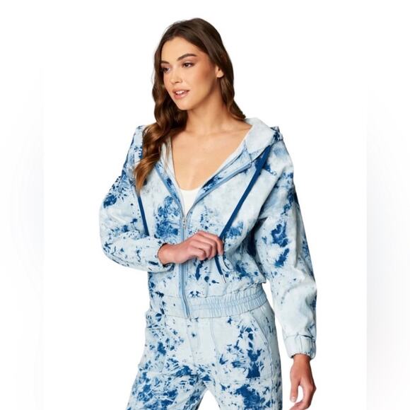 NWT! Blank NYC Full Moon Tie Dye Athleisure Sweatshirt - Size Small - Picture 3 of 15